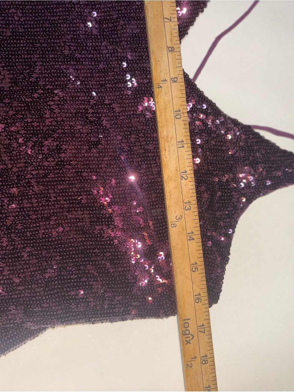 Free People Gold Rush Sequin Mini Dress small purple - Picture 11 of 13